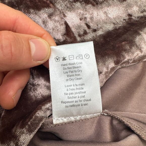 Heartloom Velvet Lace Trim Tank Top Womens Large Bronze Brown Sleeveless Casual - Picture 5 of 11